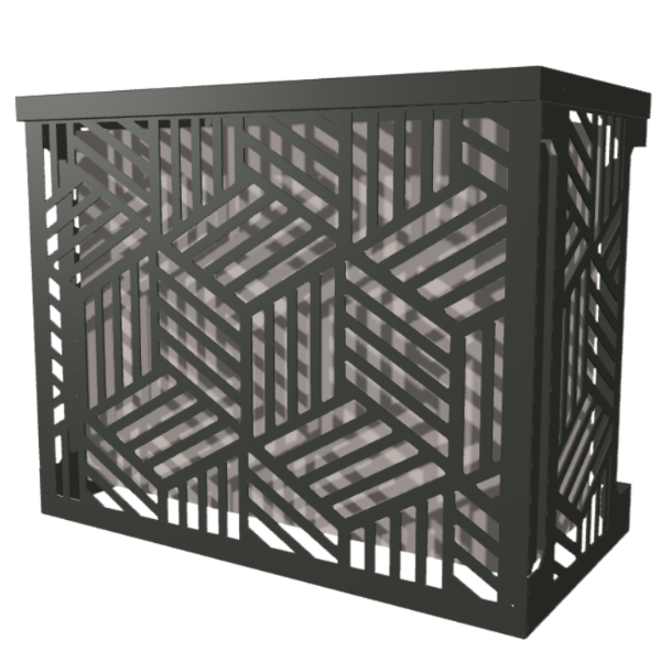 Cache clim myCover'Up en composite aluminium laqué
